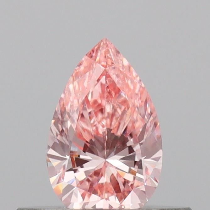 0.37 Ct. Fancy Intense Pink Pear Lab Grown Diamond