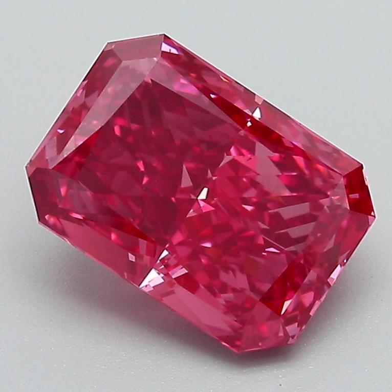 2.32 Ct. Fancy Vivid Pink Radiant Lab Grown Diamond