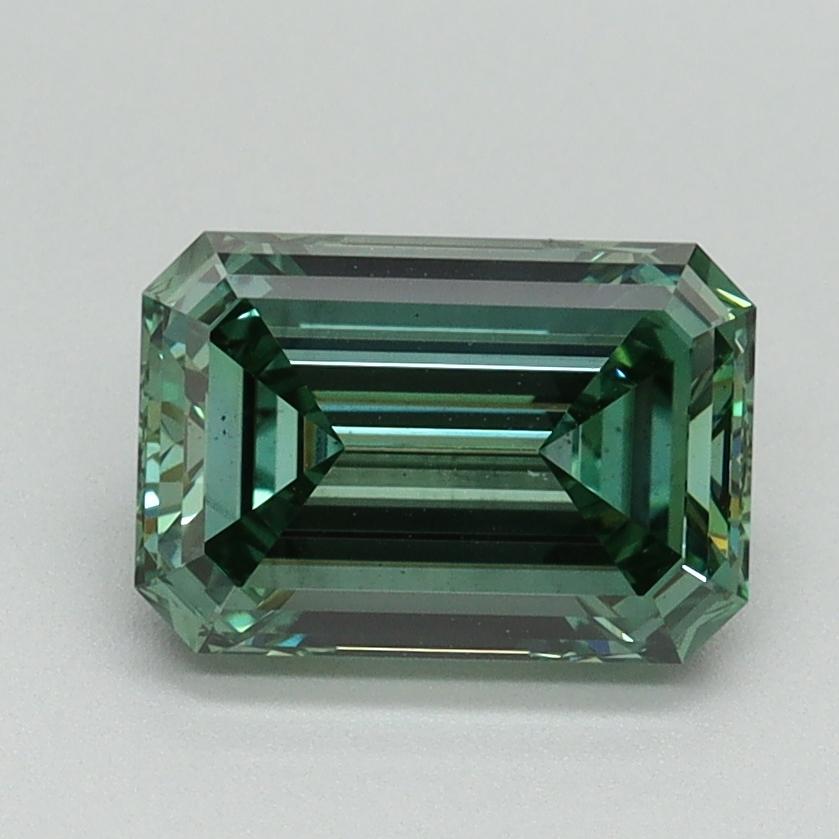 1.55 Ct. Fancy Vivid Green Emerald Lab Grown Diamond