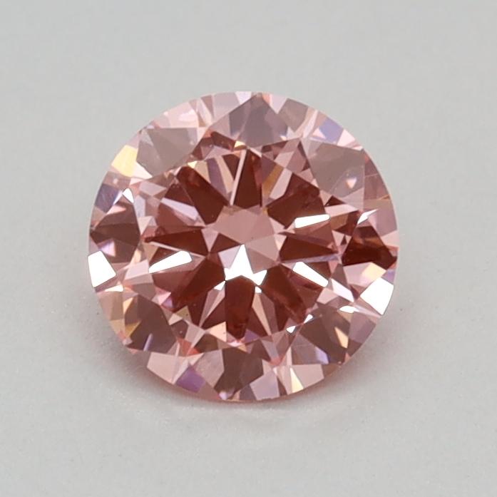 0.35 Ct. Fancy Vivid Pink Round Lab Grown Diamond