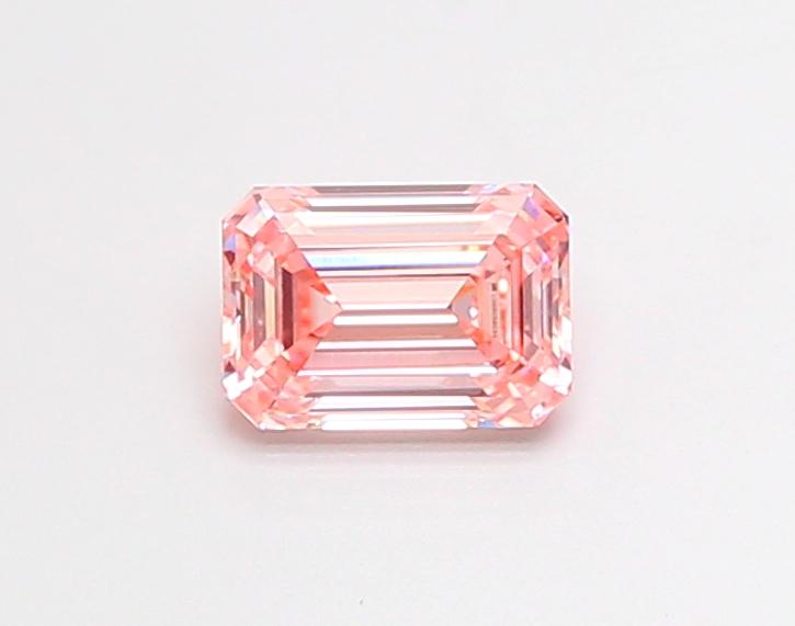 1.00 Ct. Fancy Intense Pink Emerald Lab Grown Diamond
