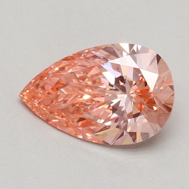 0.61 Ct. Fancy Vivid Pink Pear Lab Grown Diamond