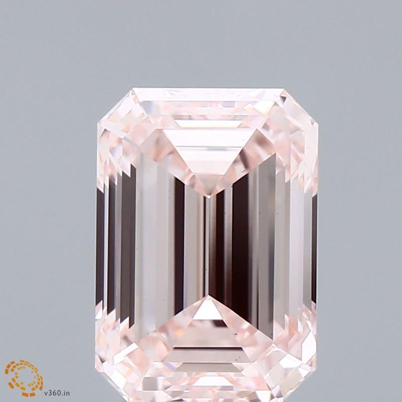 3.18 Ct. Fancy Pink Emerald Lab Grown Diamond