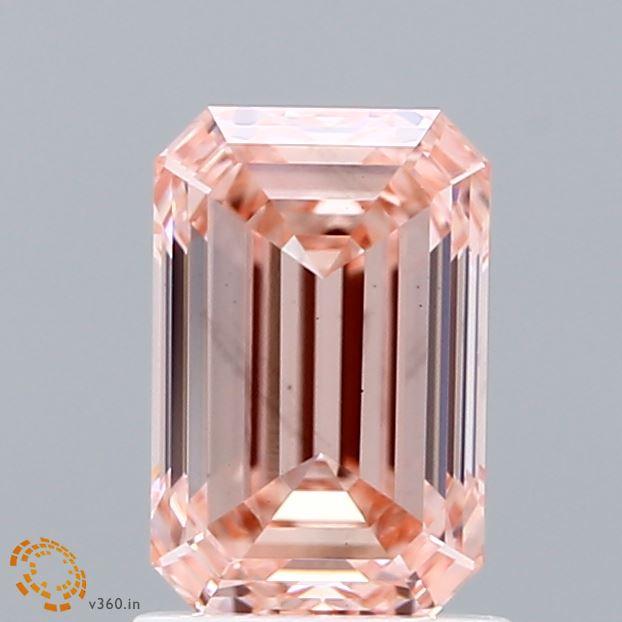 1.54 Ct. Fancy Intense Pink Emerald Lab Grown Diamond
