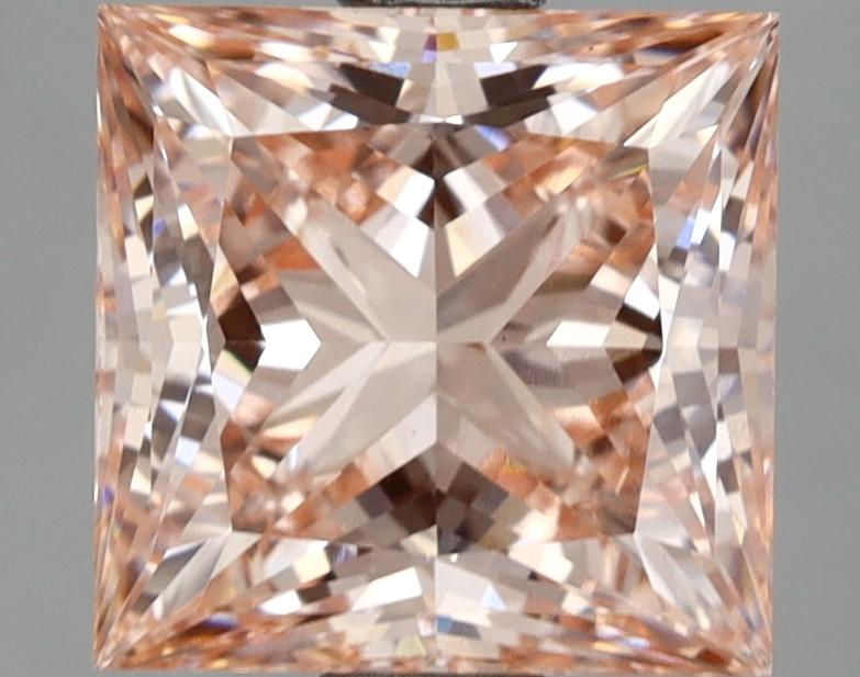 2.57 Ct. Fancy Vivid Pink Princess Lab Grown Diamond
