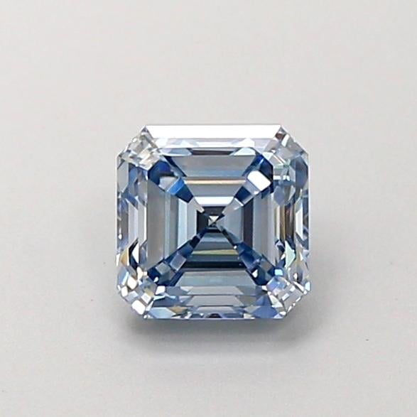 0.83 Ct. Fancy Vivid Blue Asscher Lab Grown Diamond