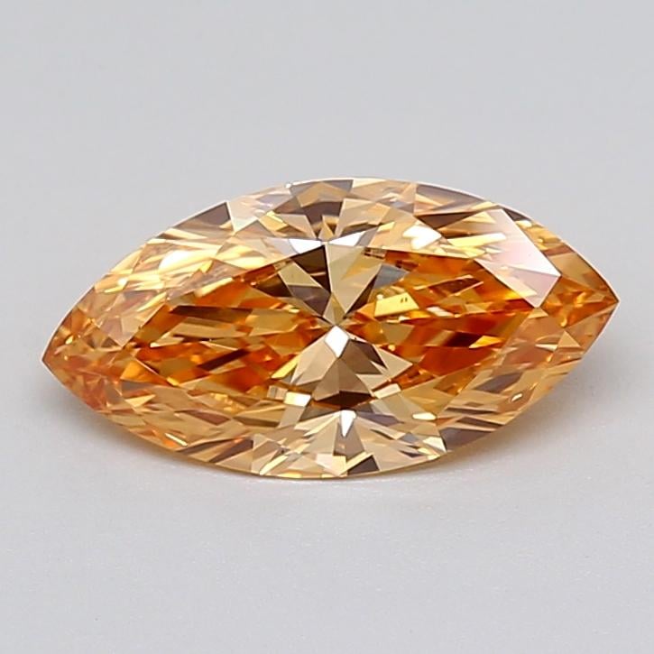 1.52 Ct. Fancy Intense Yellow Orange Marquise Lab Grown Diamond