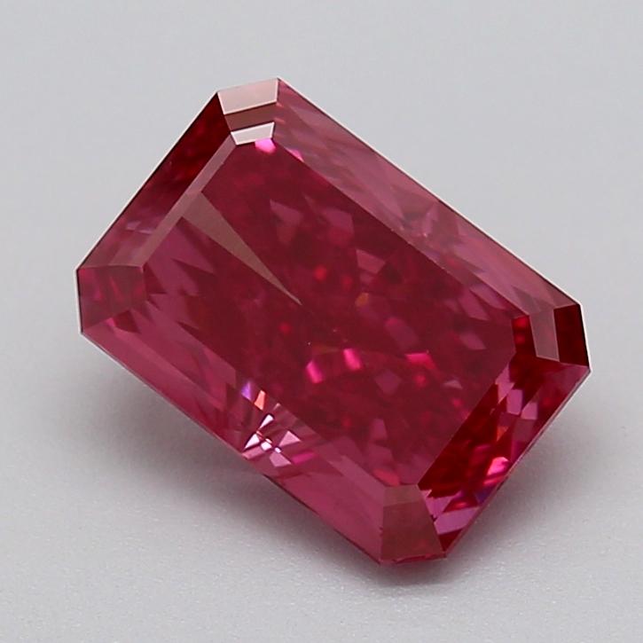 2.11 Ct. Fancy Deep  Pink Radiant Lab Grown Diamond
