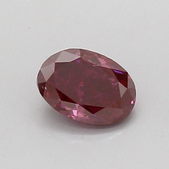 0.51 Ct. Fancy Deep Pink Oval Lab Grown Diamond