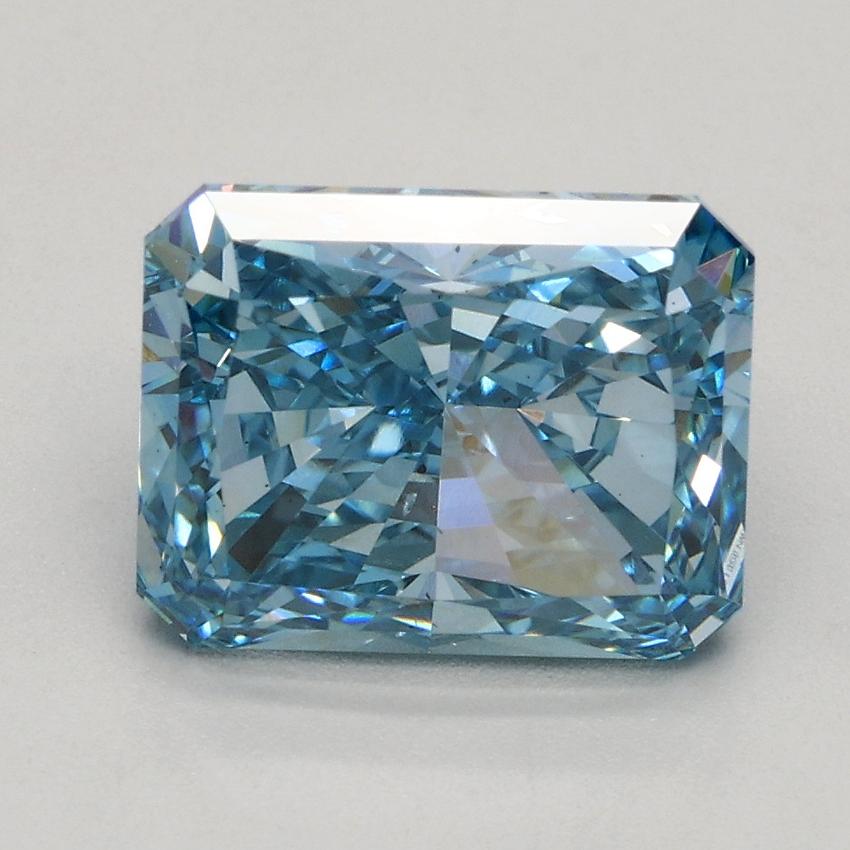 2.50 Ct. Fancy Vivid Blue Radiant Lab Grown Diamond
