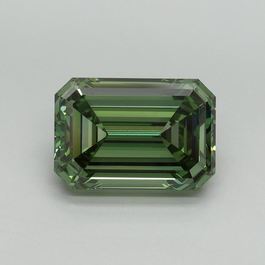 5.00 Ct. Fancy Vivid Pacific Green Emerald Lab Grown Diamond