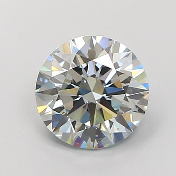 2.05 Ct. Fancy Light Bluish Green Round Lab Grown Diamond