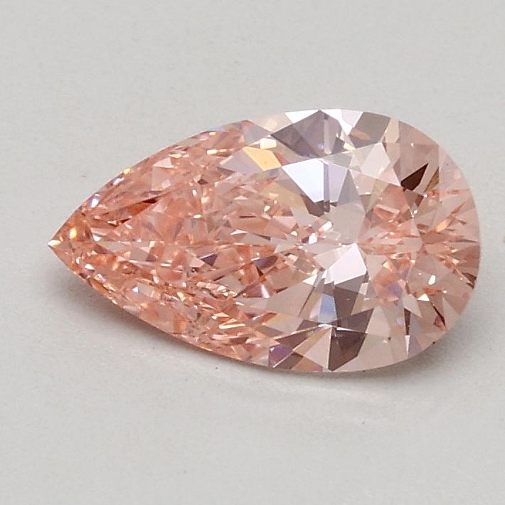 0.53 Ct. Fancy Intense Pink Pear Lab Grown Diamond