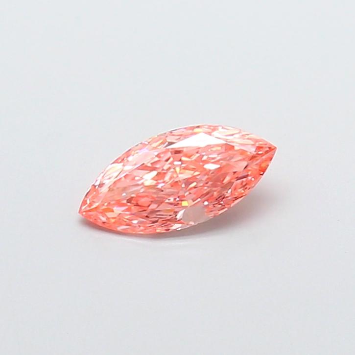 0.91 Ct. Fancy Vivid Pink Marquise Lab Grown Diamond