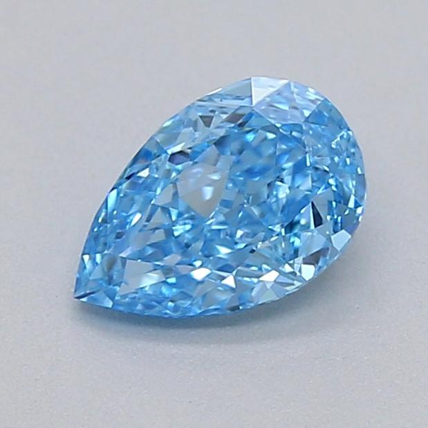 0.35 Ct. Fancy Vivid  Blue Pear Lab Grown Diamond