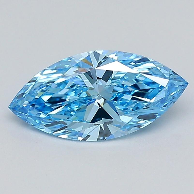 1.50 Ct. Fancy Vivid  Blue Marquise Lab Grown Diamond