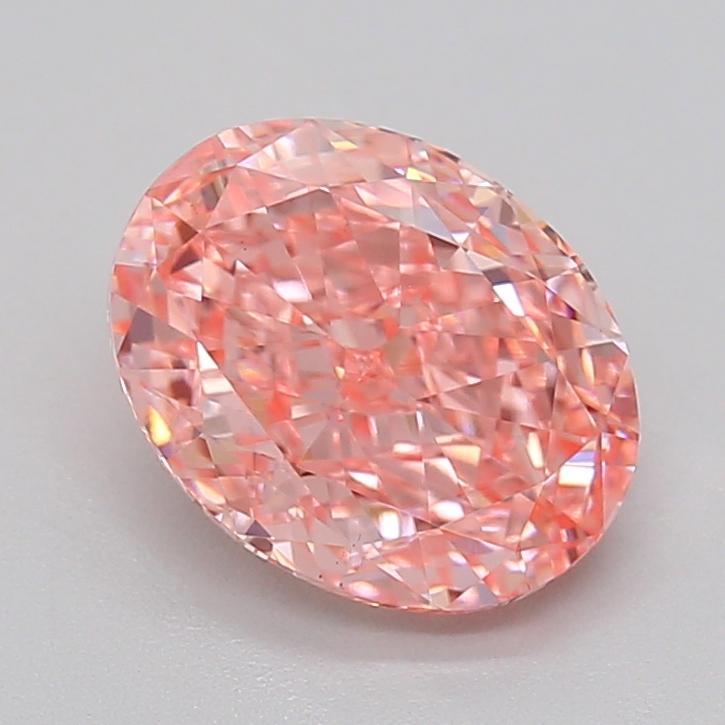 2.17 Ct. Fancy Vivid  Pink Oval Lab Grown Diamond