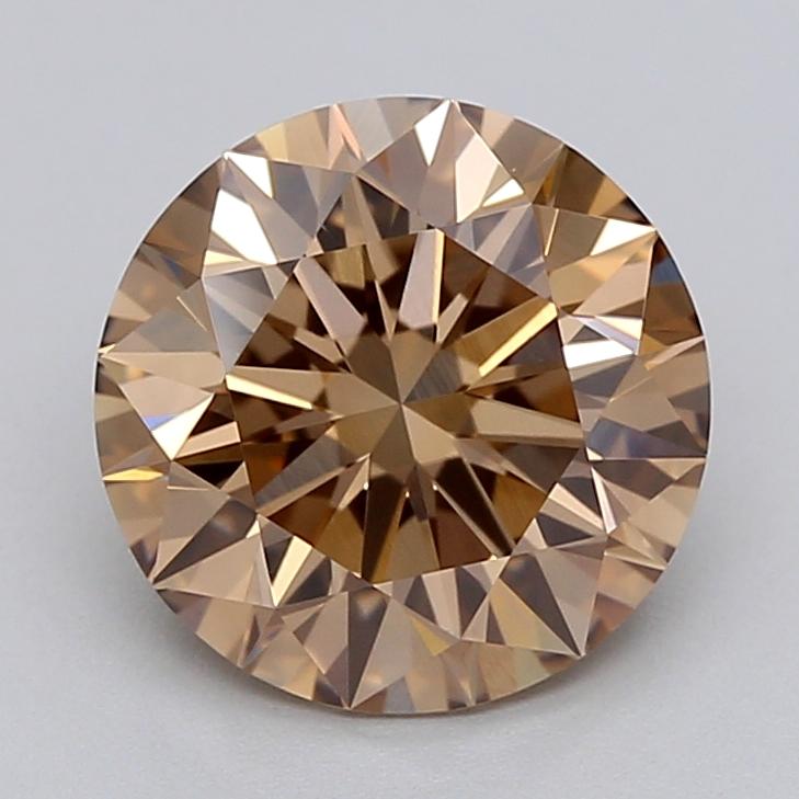 1.47 Ct. Fancy Light  Brown Round Lab Grown Diamond