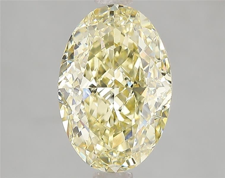 3.01 Ct. Fancy Intense Yellow Oval Lab Grown Diamond
