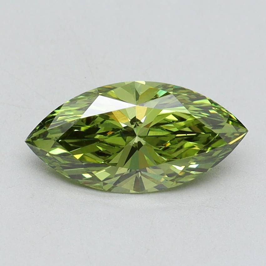 1.01 Ct. Fancy Vivid Green Marquise Lab Grown Diamond