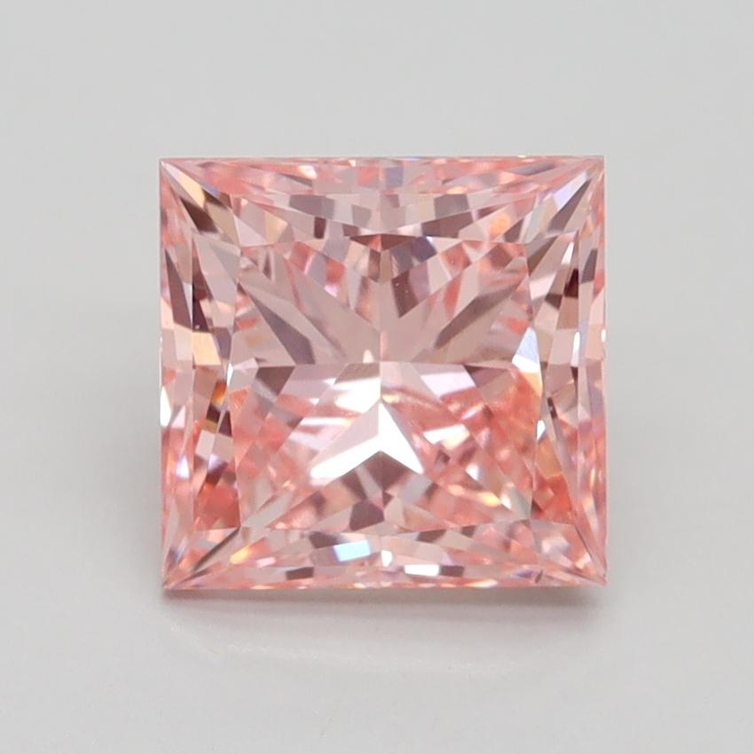 2.02 Ct. Fancy Intense Pink Princess Lab Grown Diamond