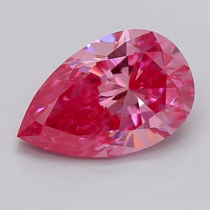 0.75 Ct. Fancy Vivid Pink Pear Lab Grown Diamond