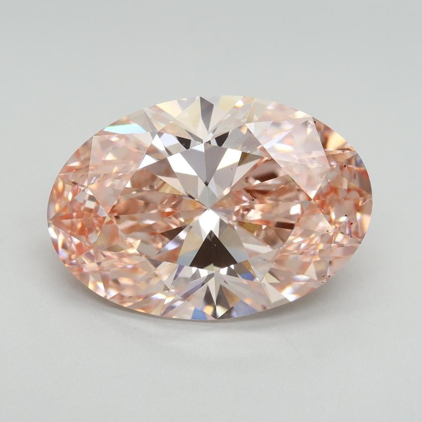 10.26 Ct. Fancy Vivid Pink Oval Lab Grown Diamond