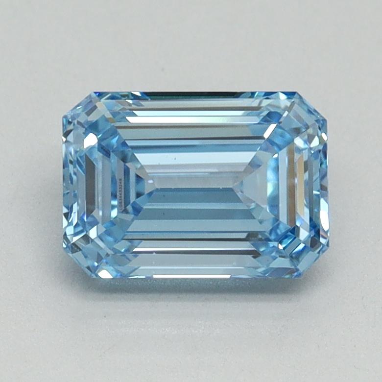 1.22 Ct. Fancy Vivid Blue Emerald Lab Grown Diamond