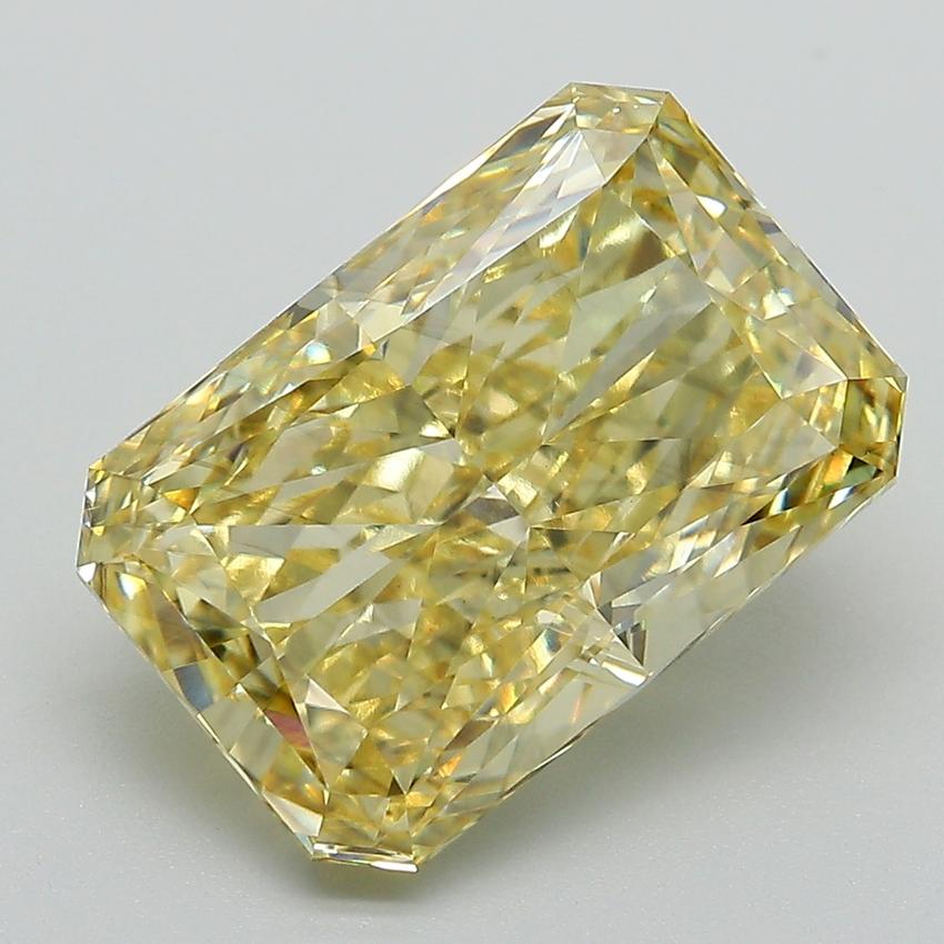 6.03 Ct. Fancy Vivid Yellow Radiant Lab Grown Diamond