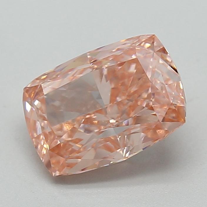 3.14 Ct. Fancy Deep Pink Cushion Lab Grown Diamond