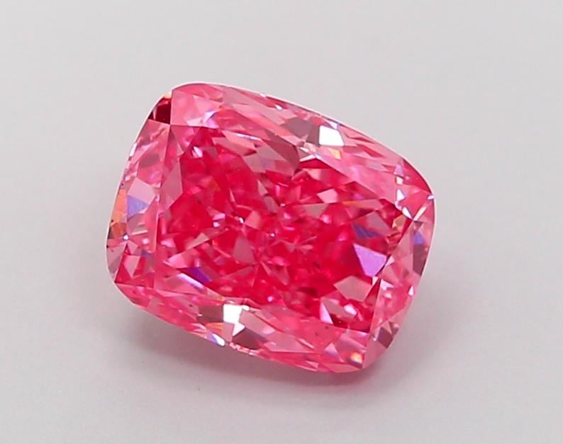 2.0 Ct. Fancy Vivid Pink Cushion Lab Grown Diamond