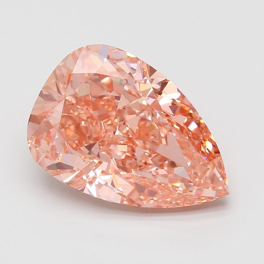 10.02 Ct. Fancy Vivid Pink Pear Lab Grown Diamond