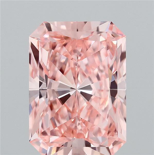 2.68 Ct. Fancy Vivid Pink Radiant Lab Grown Diamond