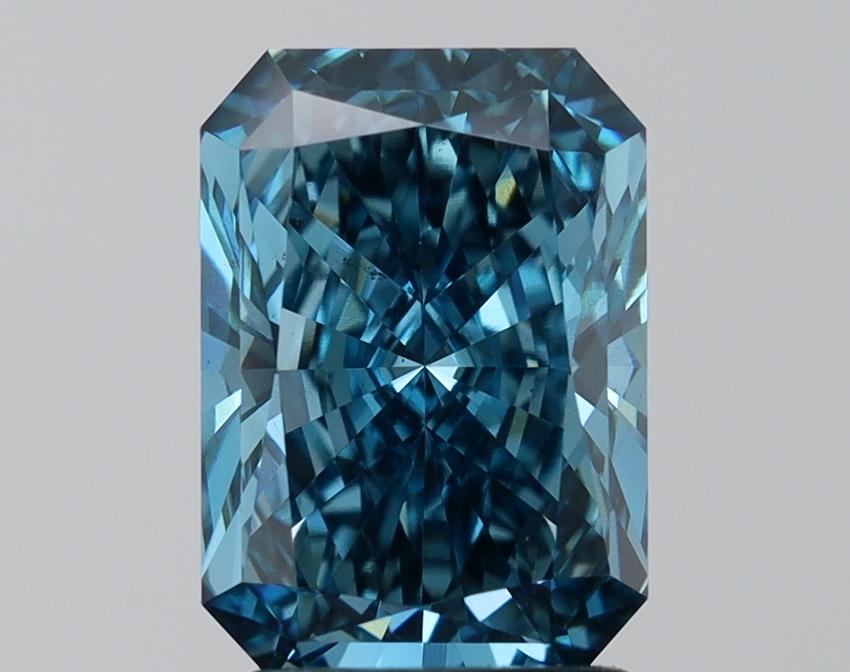 2.56 Ct. Fancy Deep Blue Radiant Lab Grown Diamond