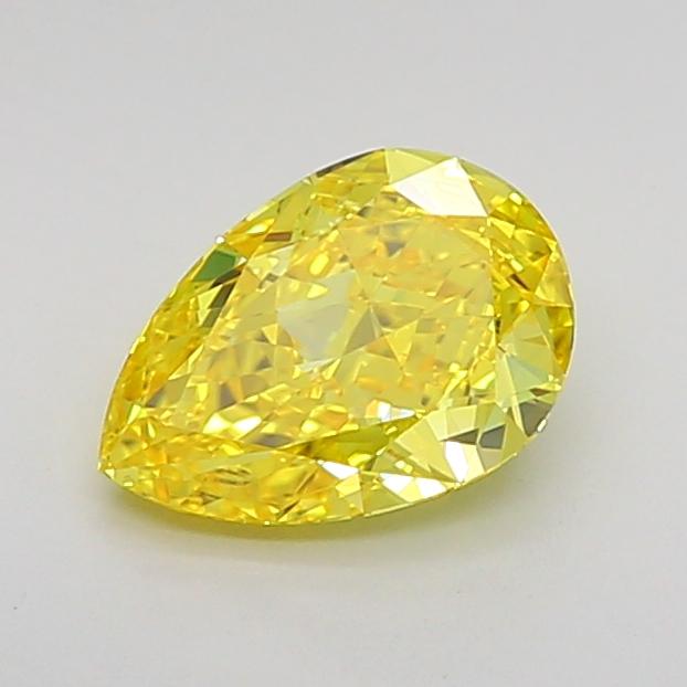 1.03 Ct. Fancy Vivid Yellow Pear Lab Grown Diamond