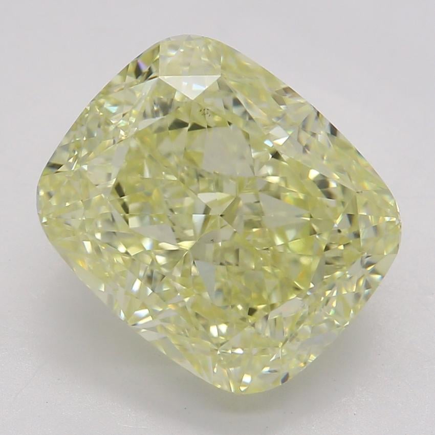 3.72 Ct. Fancy Yellow Cushion Diamond
