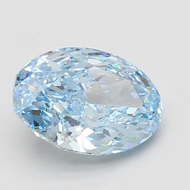 1.59 Ct. Fancy Vivid Blue Oval Lab Grown Diamond