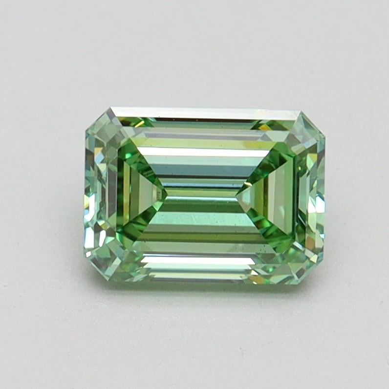1.03 Ct. Fancy Vivid Pacific Green Emerald Lab Grown Diamond