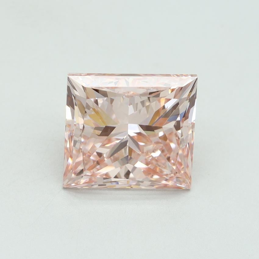 5.01 Ct. Fancy Vivid Pink Princess Lab Grown Diamond