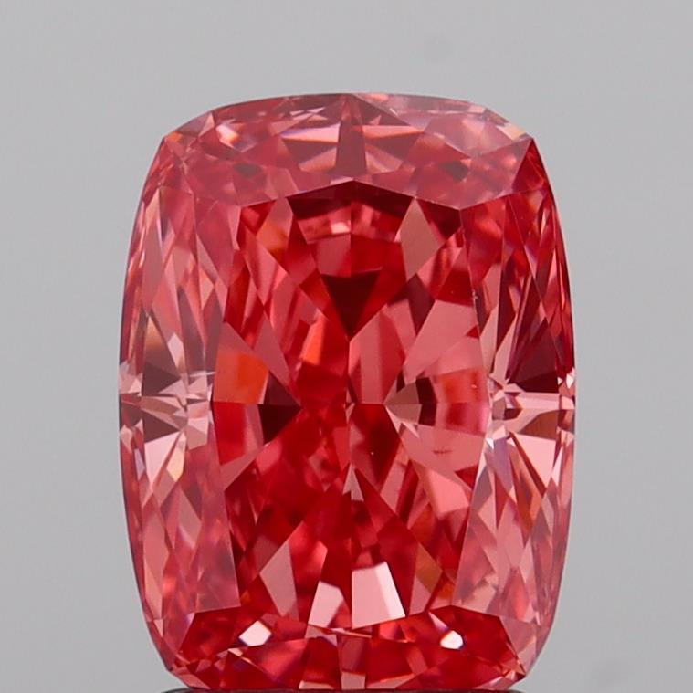 2.05 Ct. Fancy Vivid  Pink Cushion Lab Grown Diamond