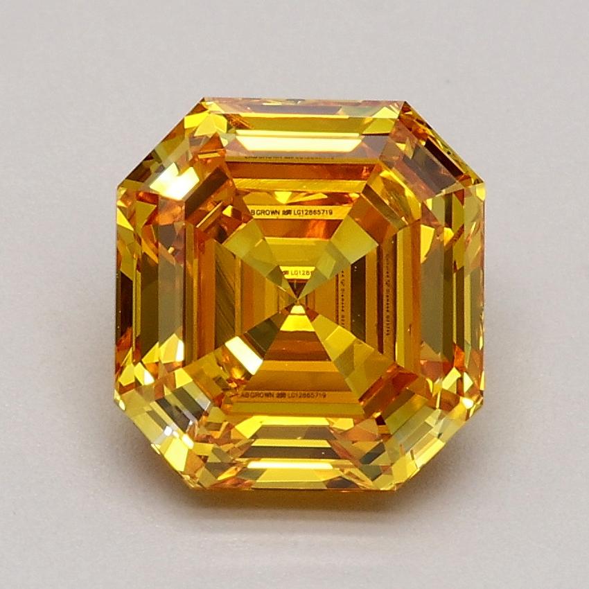 1.70 Ct. Fancy Vivid Orange Yellow Emerald Lab Grown Diamond