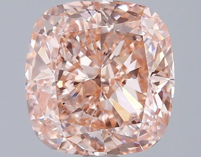 2.50 Ct. Fancy Vivid Pink Cushion Lab Grown Diamond