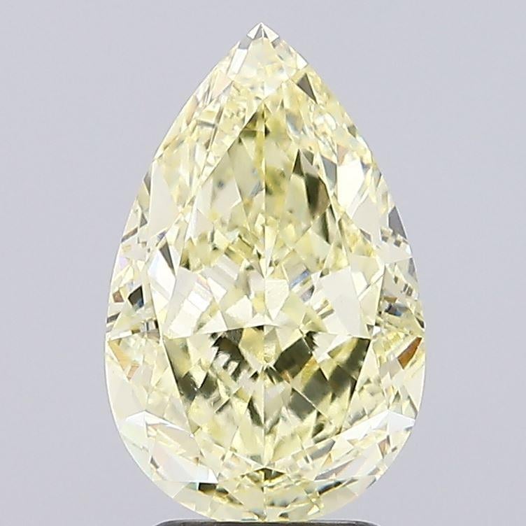 3.79 Ct. Fancy Light Yellow Pear Lab Grown Diamond
