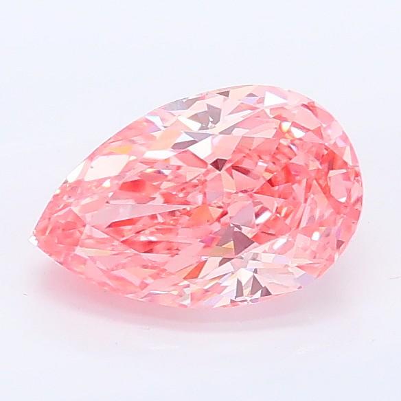 1.11 Ct. Fancy Vivid Pink Pear Lab Grown Diamond