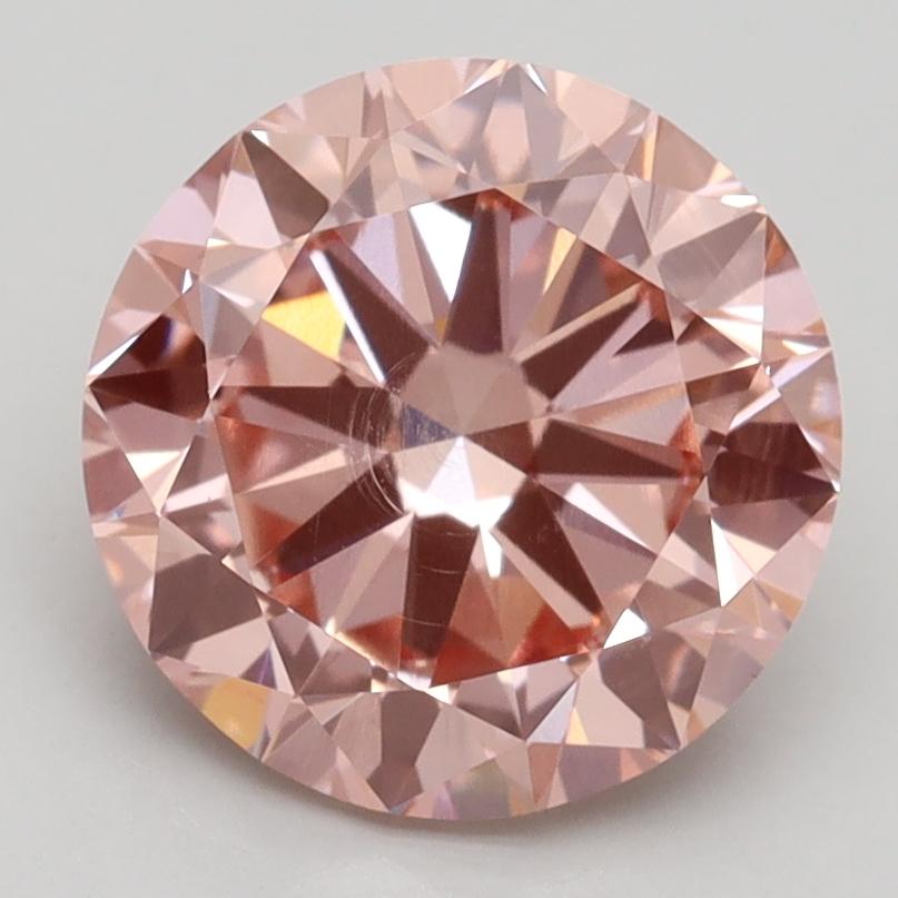 3.00 Ct. Fancy Intense Pink Round Lab Grown Diamond