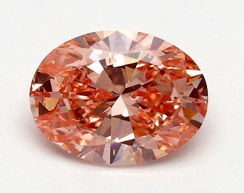 1.5 Ct. Fancy Vivid Pink Oval Lab Grown Diamond