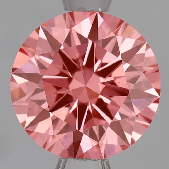 1.07 Ct. Fancy Vivid Pink Round Lab Grown Diamond