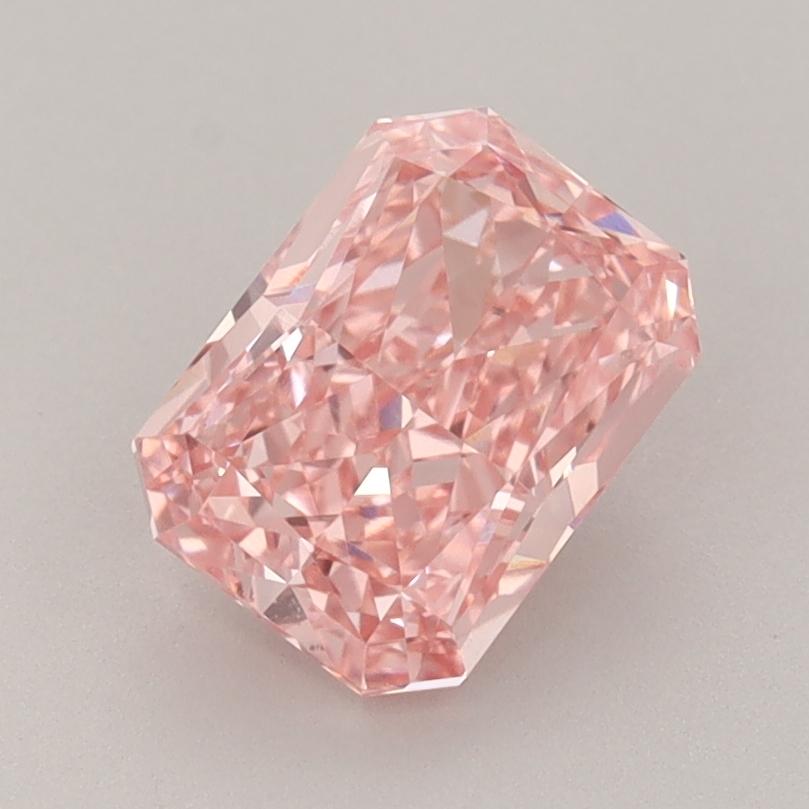 1.61 Ct. Fancy Vivid  Pink Radiant Lab Grown Diamond
