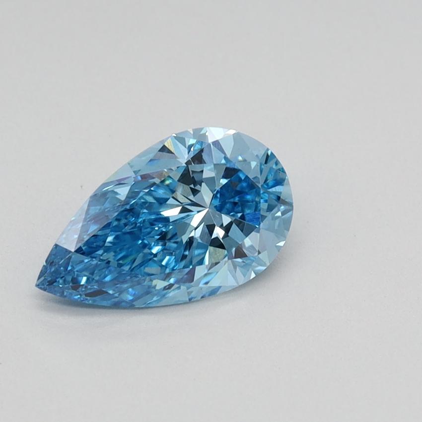 0.75 Ct. Fancy Vivid Blue Pear Lab Grown Diamond