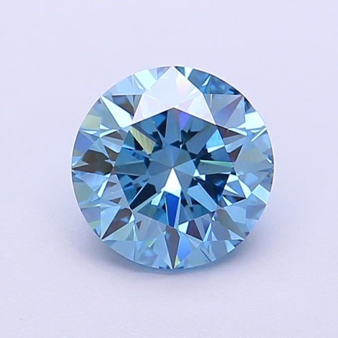 1.35 Ct. Fancy Vivid Blue Round Lab Grown Diamond